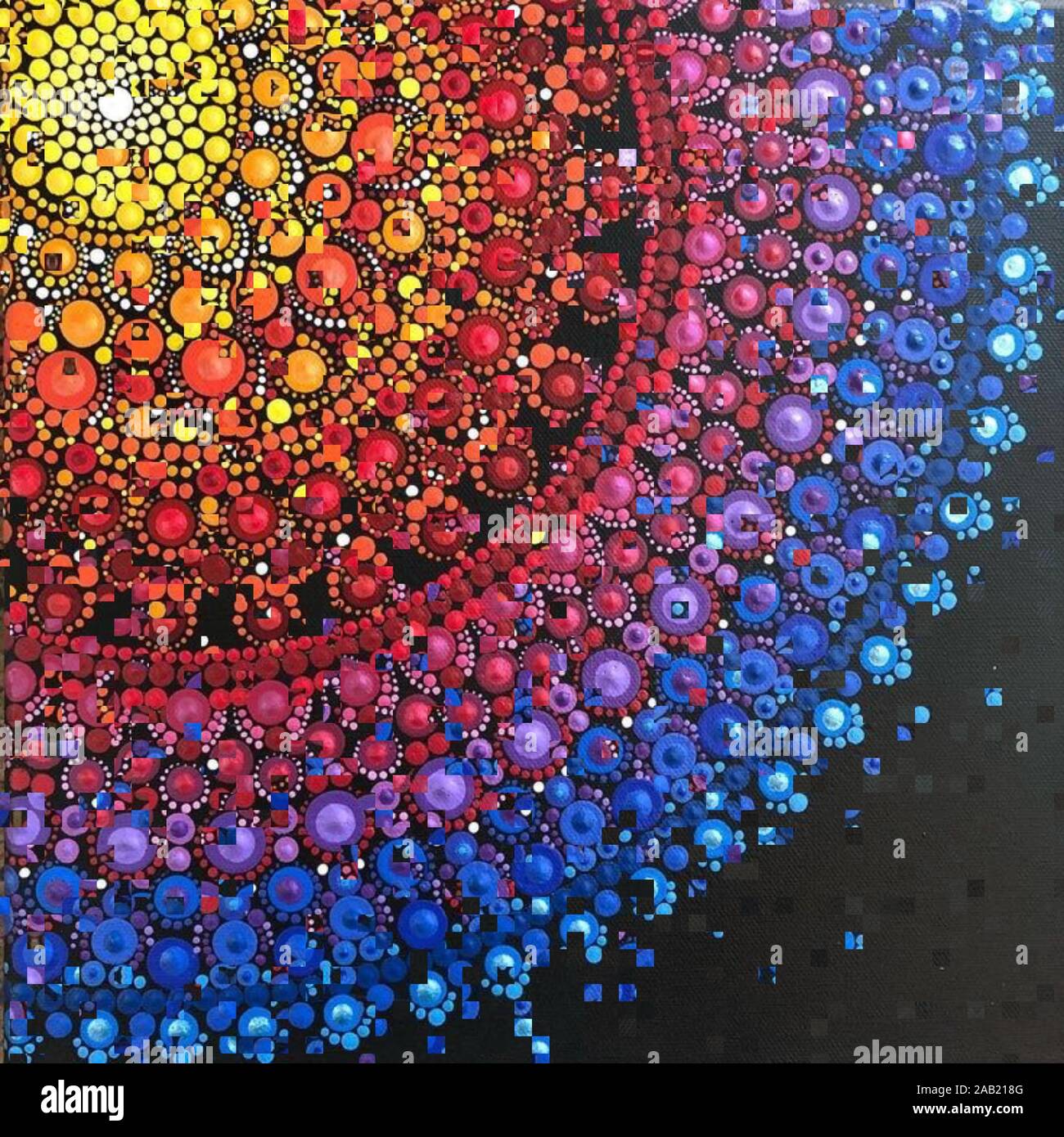 Coloratissimi modelli astratti e sfondi Foto Stock