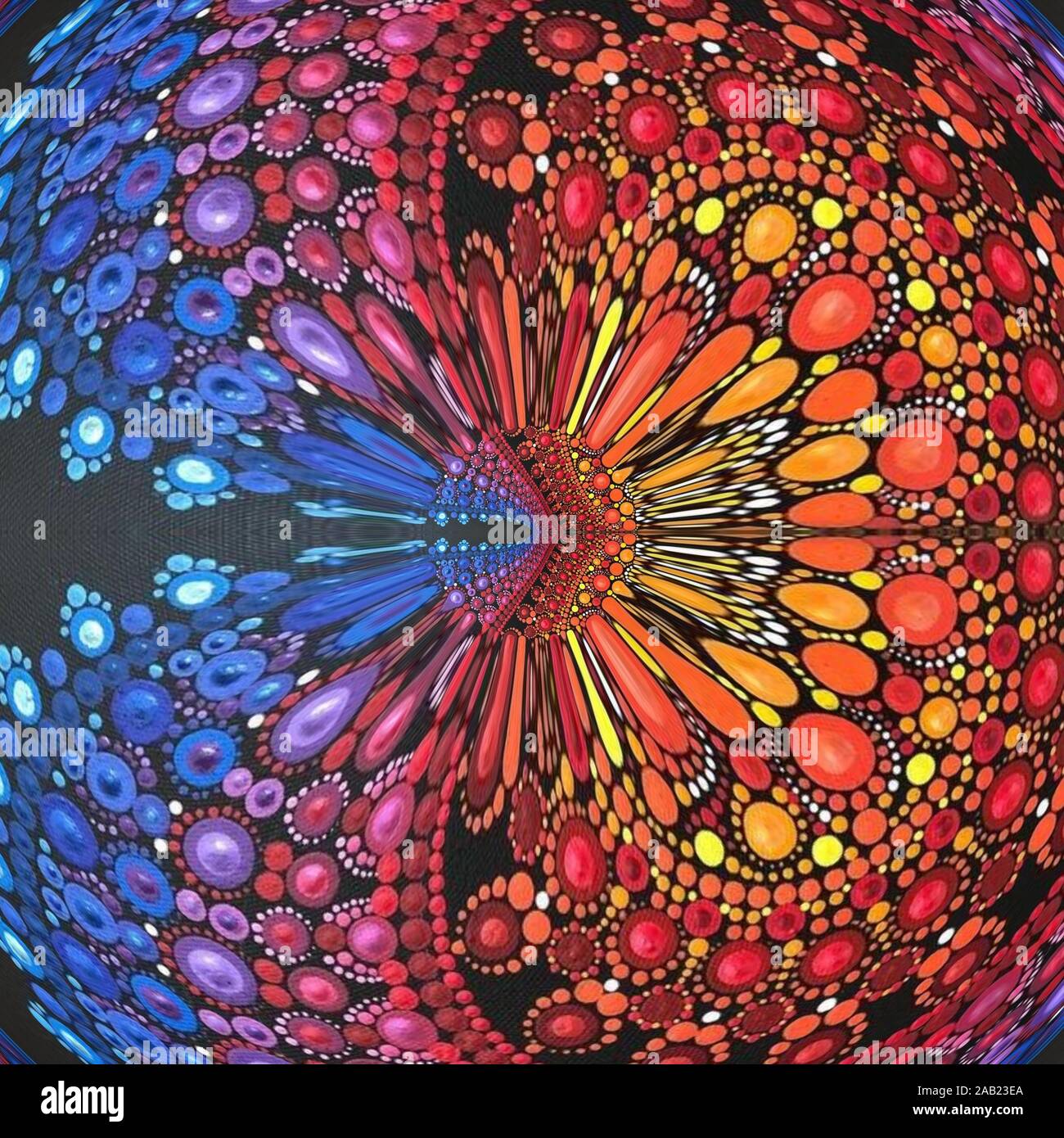 Coloratissimi modelli astratti e sfondi Foto Stock