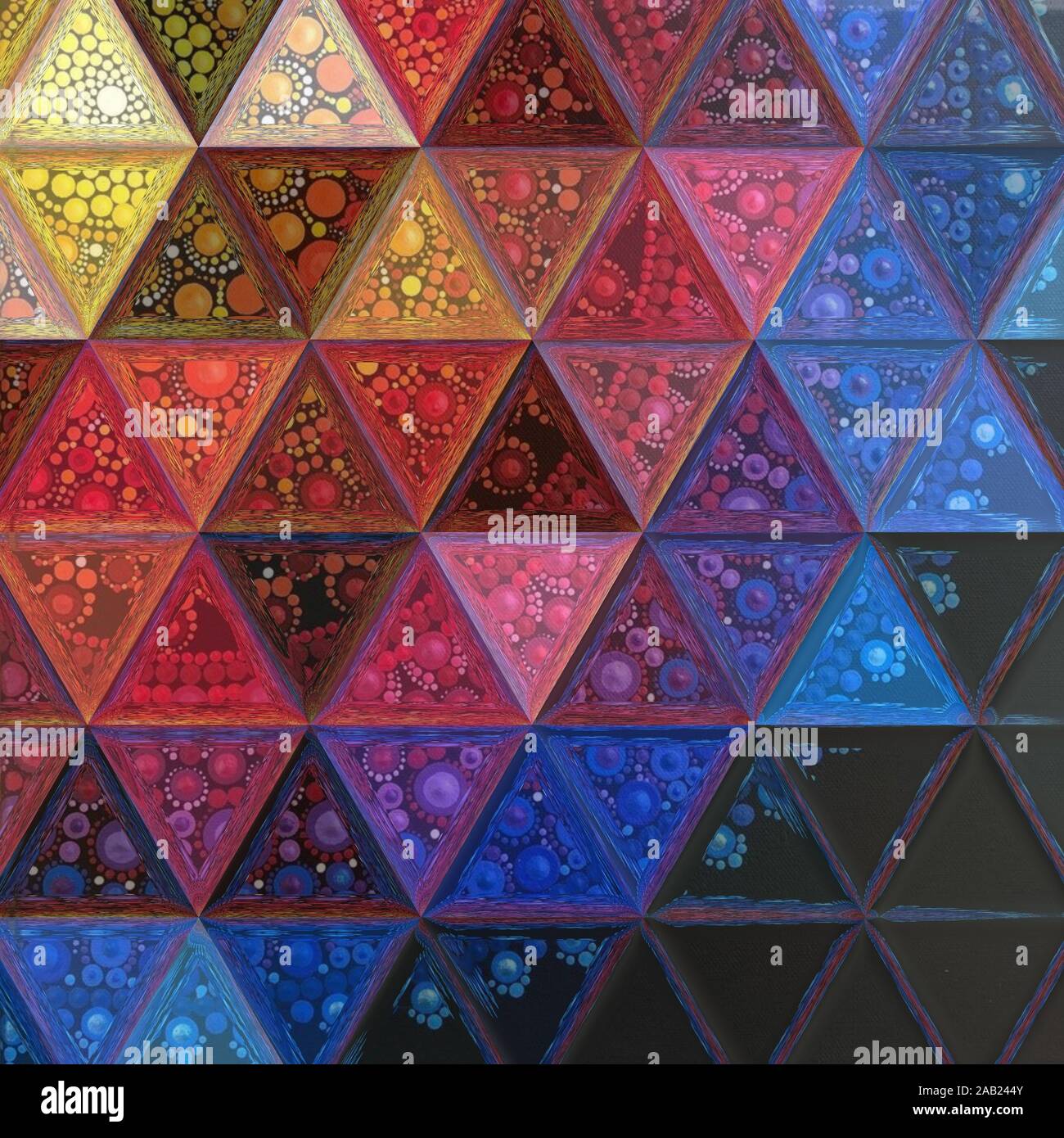 Coloratissimi modelli astratti e sfondi Foto Stock