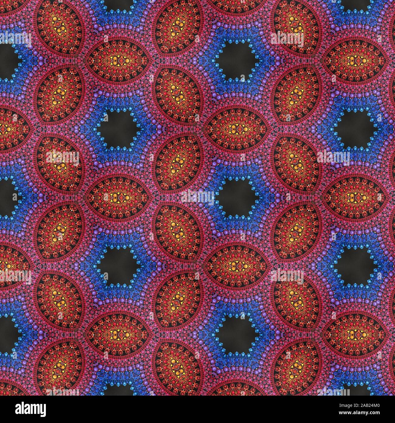 Coloratissimi modelli astratti e sfondi Foto Stock