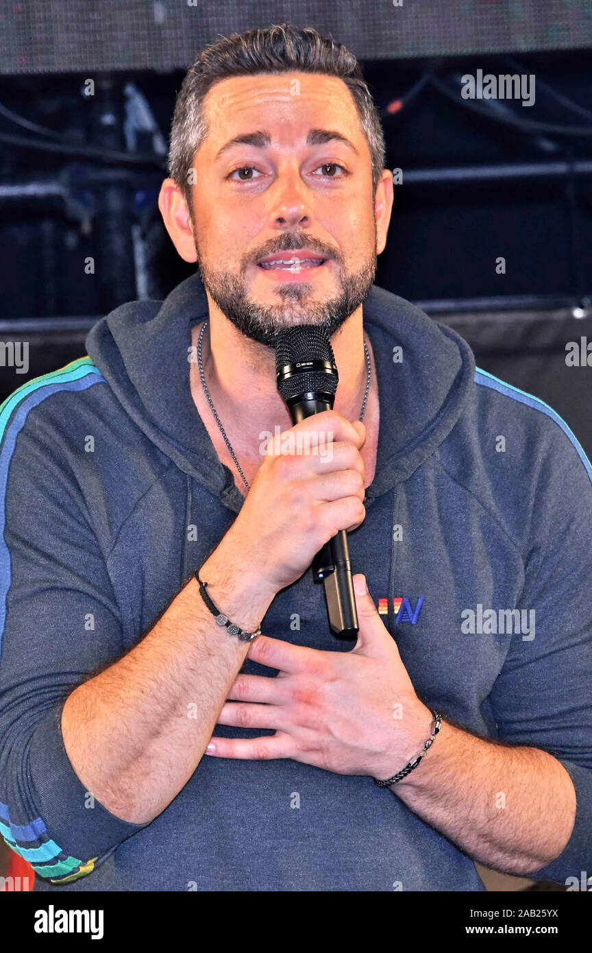 Chiba, Giappone. 24 Novembre, 2019. Zachary Levi al quarto Tokyo Comic Con 2019 presso la fiera di Makuhari. Chiba, 24.11.2019 | Utilizzo di credito in tutto il mondo: dpa/Alamy Live News Foto Stock