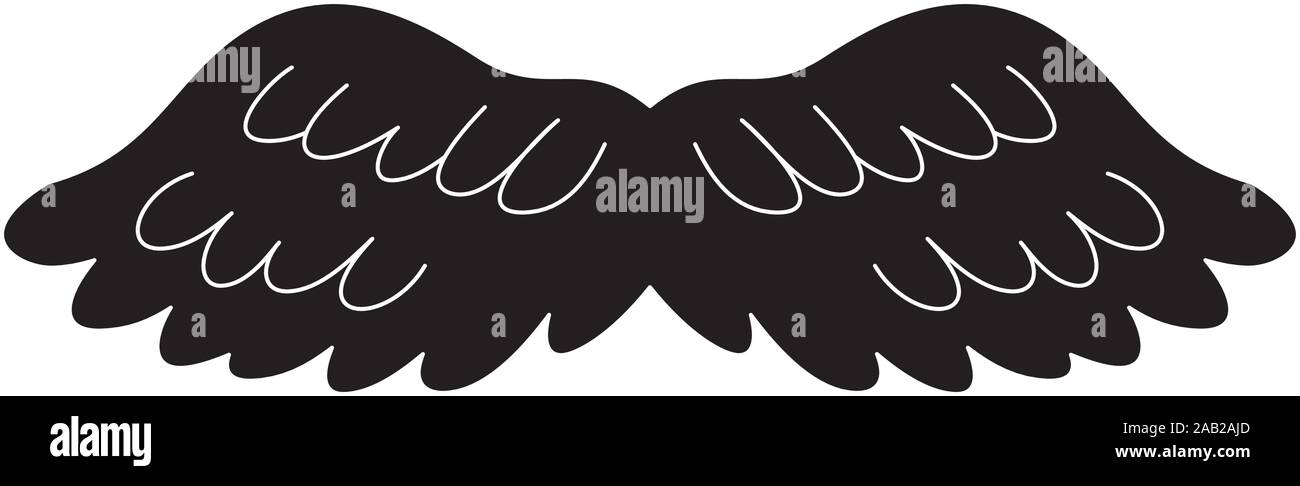 Questa è un immagine della cute Angel Wings Illustrazione Vettoriale