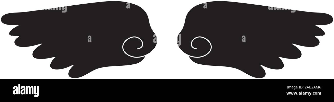 Questa è un immagine della cute Angel Wings Illustrazione Vettoriale