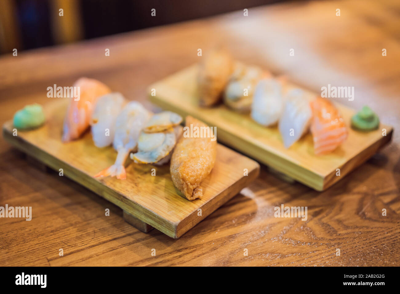 Una sana dose di stile Coreano sushi Foto Stock