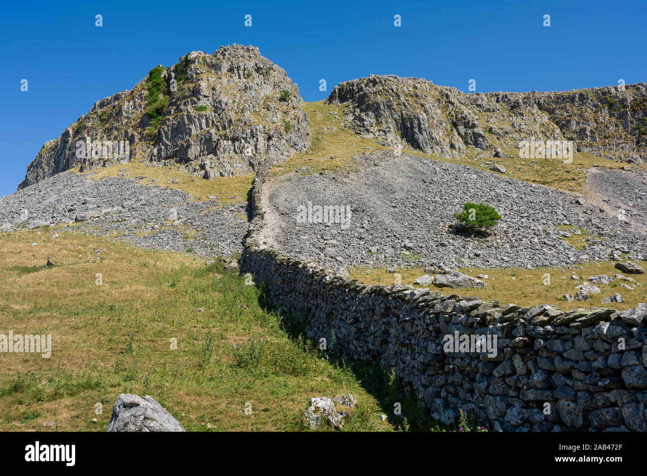 Robin Proctor la ferita nel Yorkshire Dales National Park vicino Austwick, North Yorkshire, Inghilterra. Foto Stock
