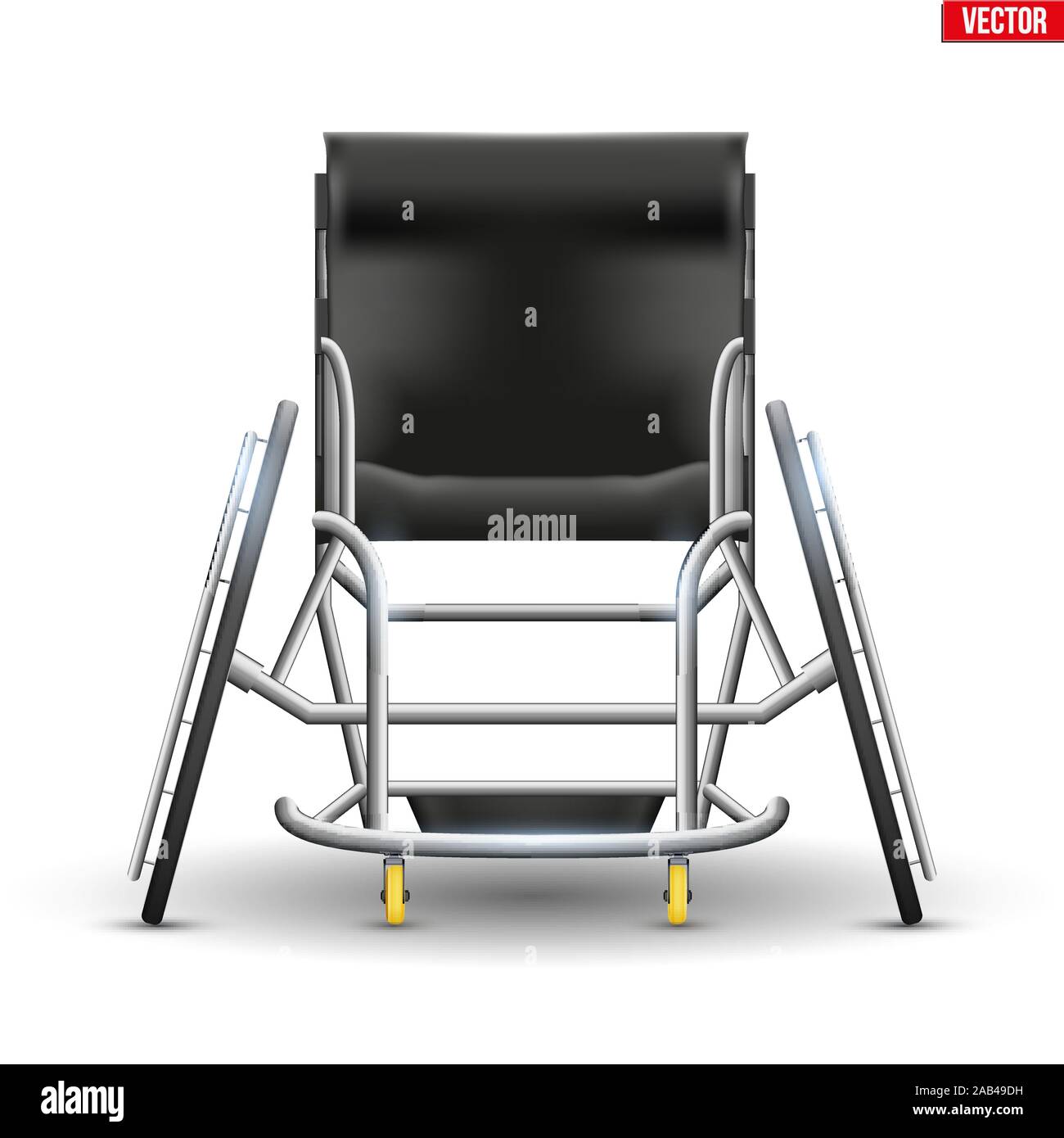 Sport Paralimpico per sedia a rotelle Illustrazione Vettoriale