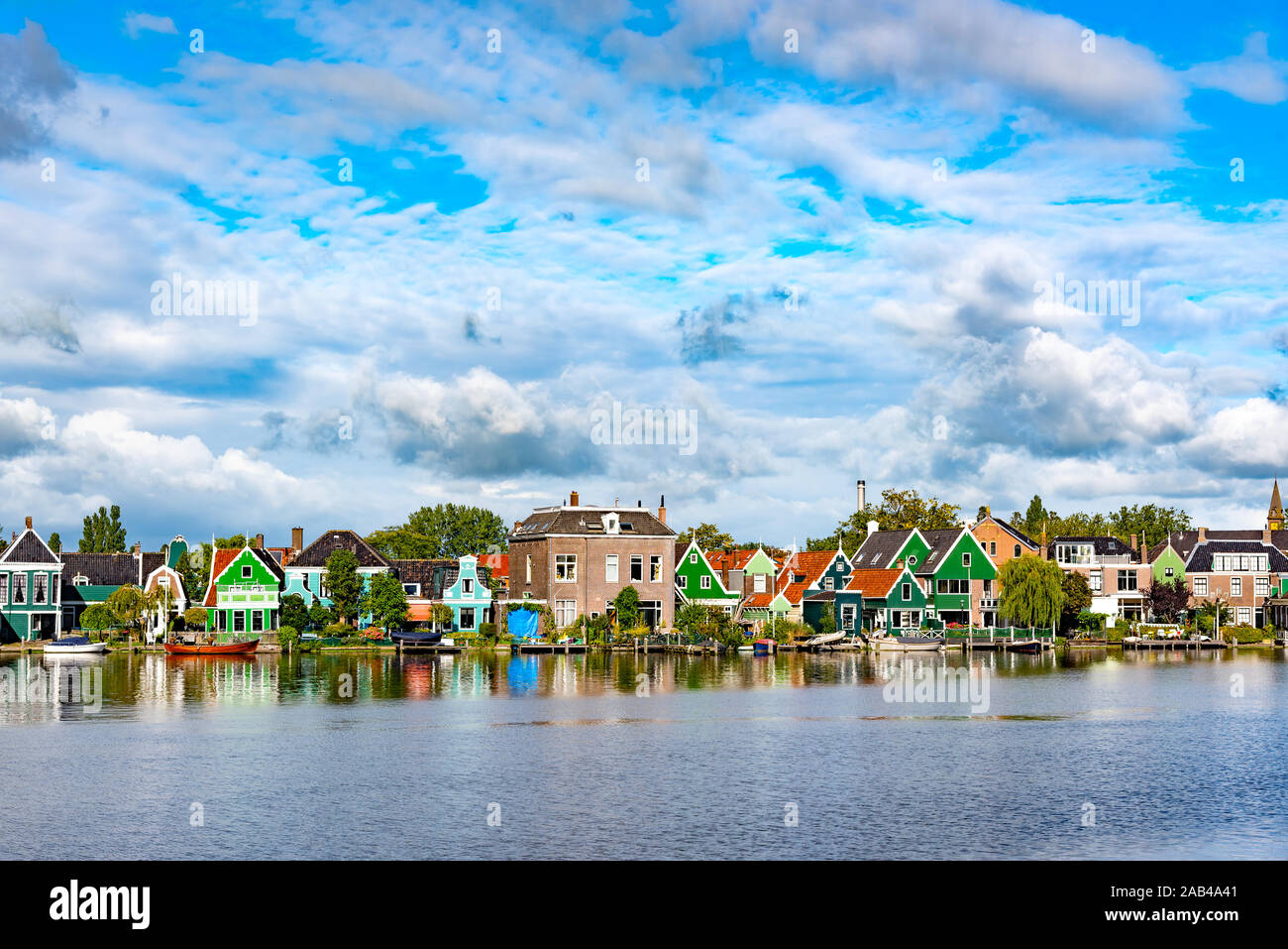 Il villaggio di Volendam nei Paesi Bassi Foto Stock