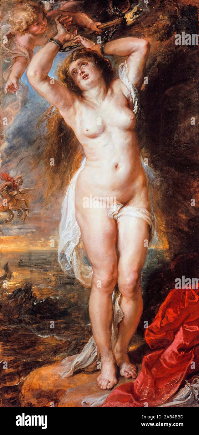 Peter Paul Rubens, Perseo che libera Andromeda, pittura, 1638 Foto Stock