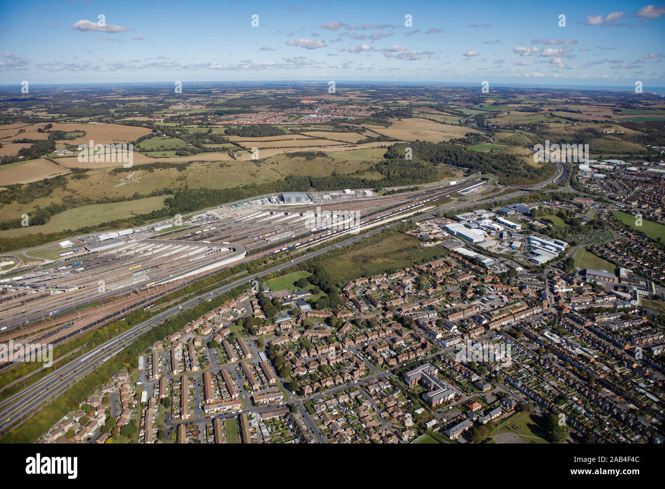 Stazione di Eurotunnel Folkestone Foto Stock
