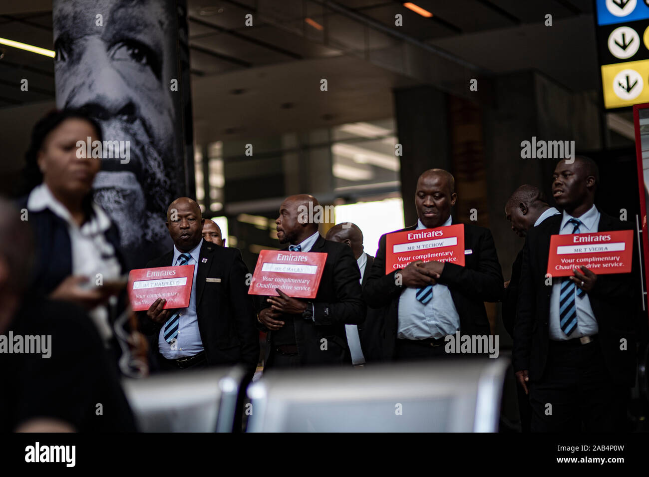 Arrivo Aeroporto terminale in Johannisburg Foto Stock