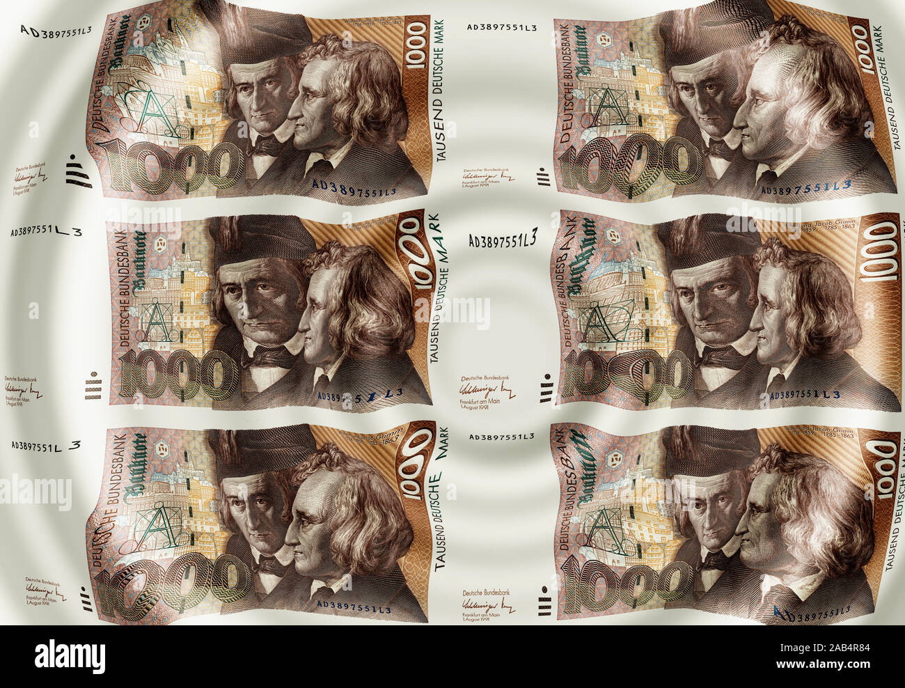 1000 Deutsche Mark Foto Stock