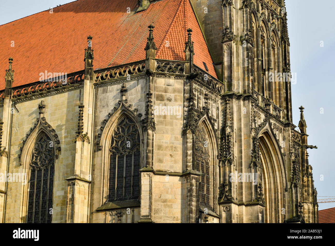 San Lamberti-Kirche, Lambertikirchplatz, Münster, Nordrhein-Westfalen, Deutschland Foto Stock