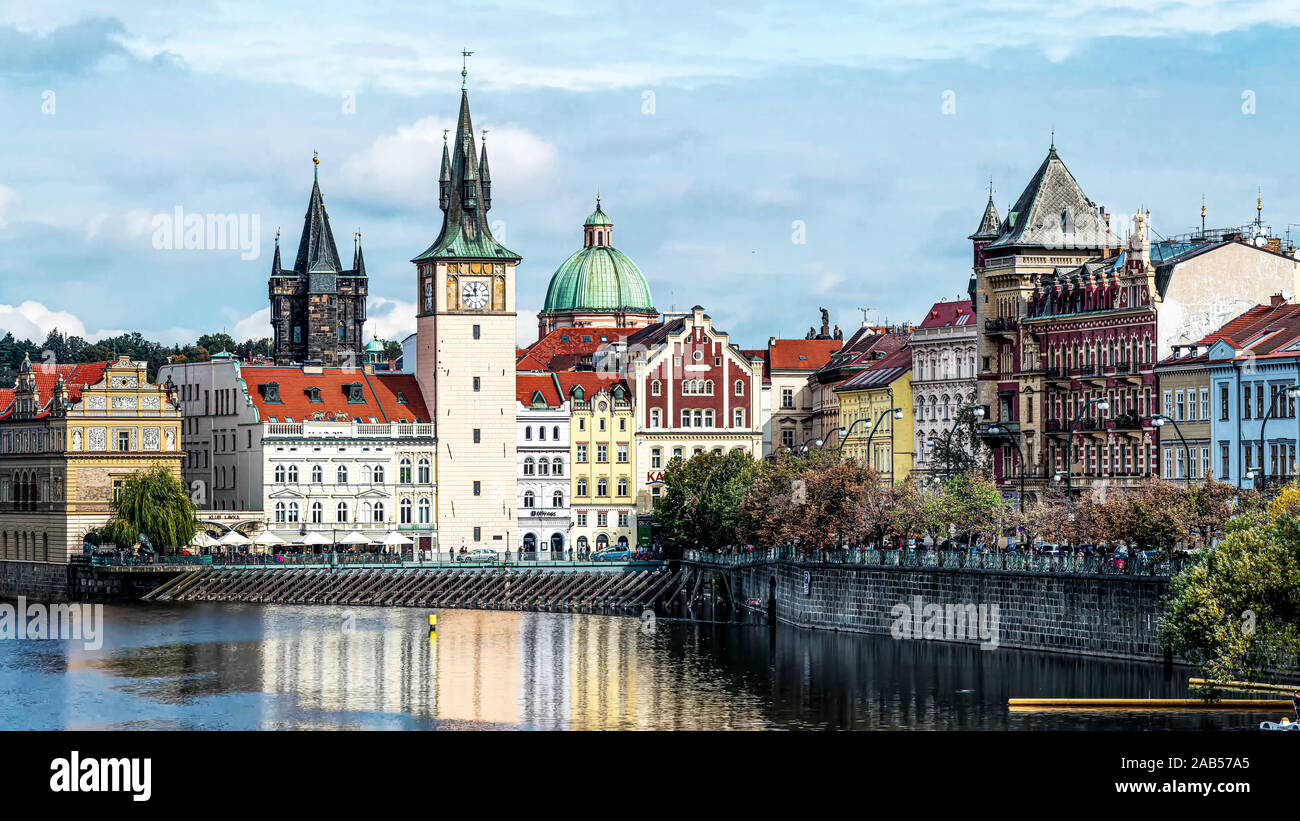 Panorama di Praga Foto Stock