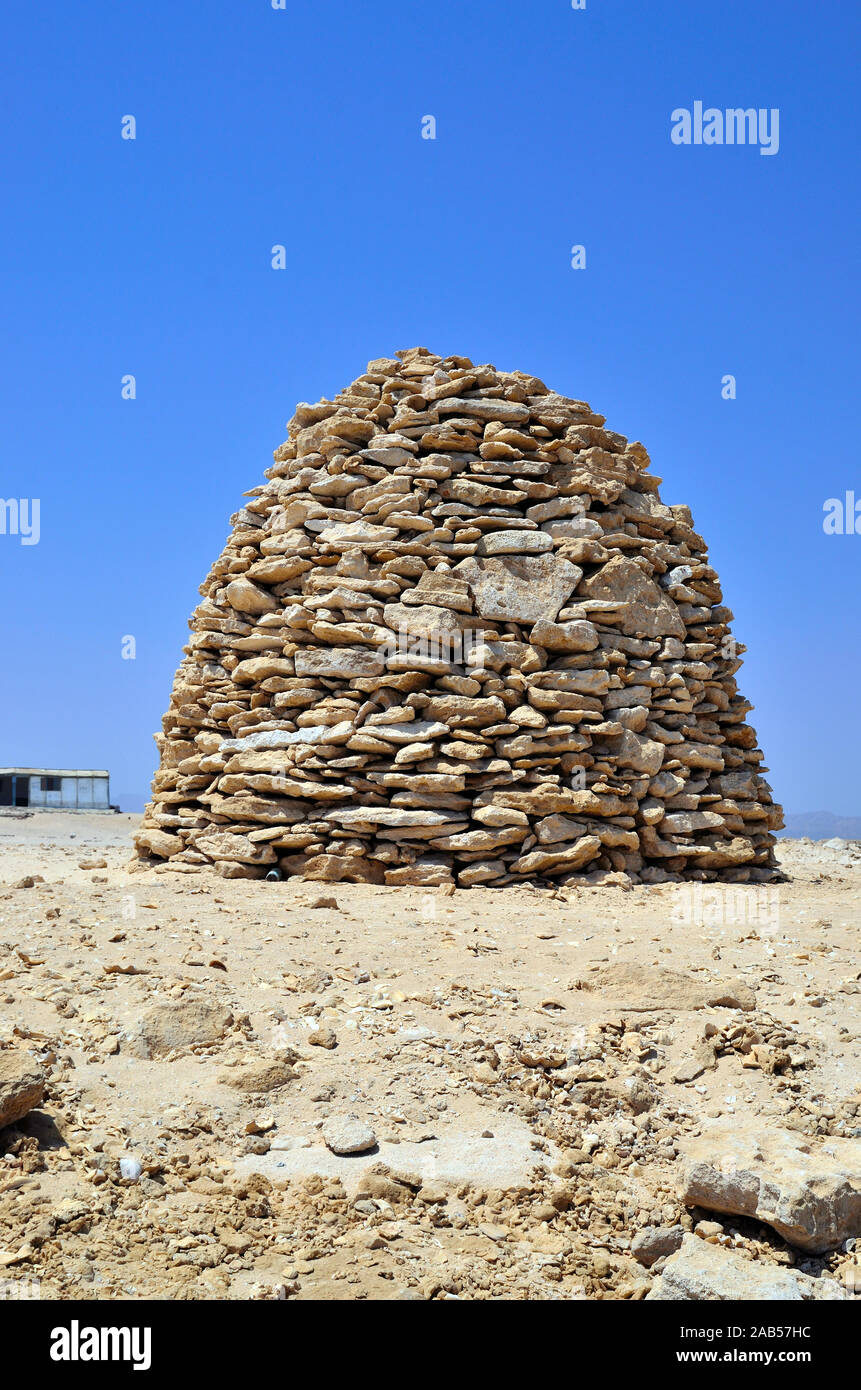 Pile di pietra a Marsa Alam Egitto Foto Stock