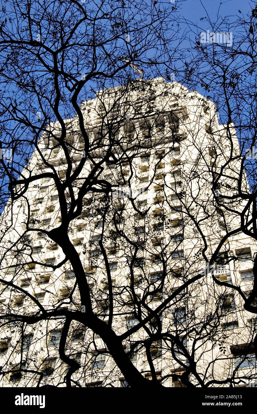 Altino Arantes Edificio, Palazzo Banespa, Antônio Prado Square, São Paulo, Brasile Foto Stock