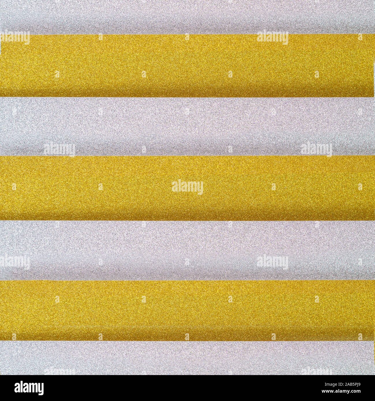 Golden e Silver horizontaly striped background testurizzata con plastica effetto 3D Foto Stock