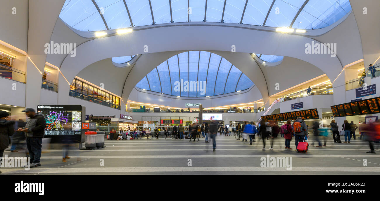 Vista interna del Grand Central Shopping Centre, Birmingham City Centre, Birmingham, West Midlands, England, Regno Unito Foto Stock