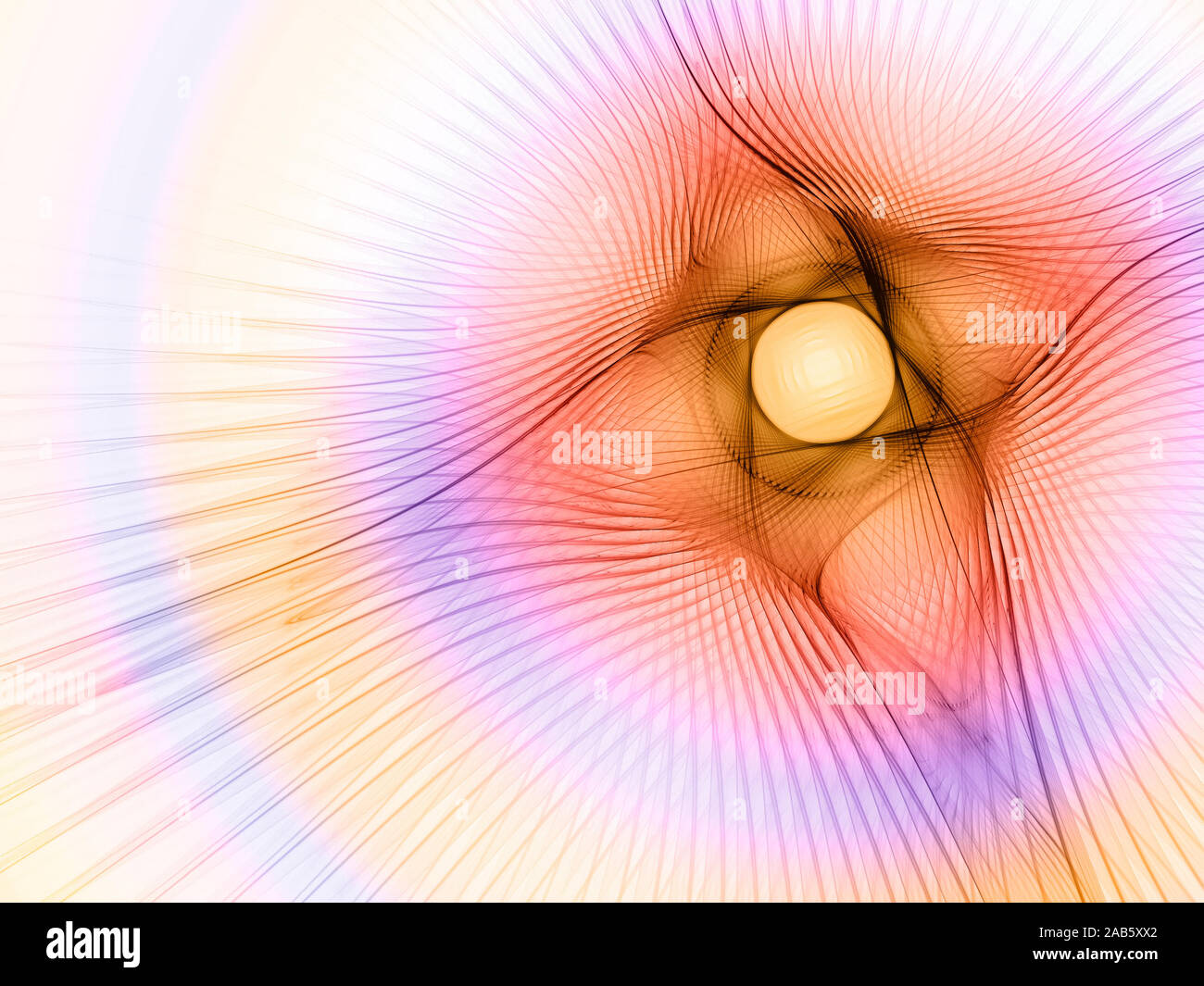 Una illustrazione di un nice abstract Fractal star grafica Foto Stock