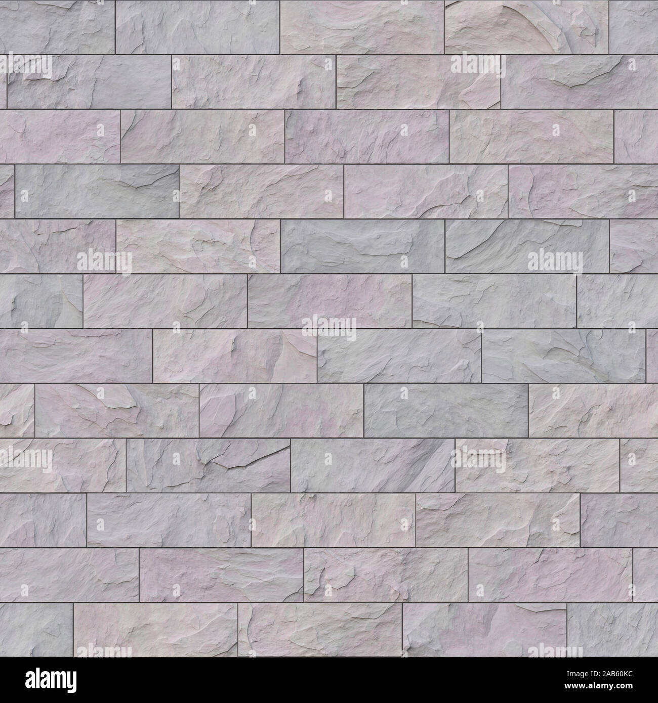 Una illustrazione di un grigio senza giunture muro di pietra Foto Stock