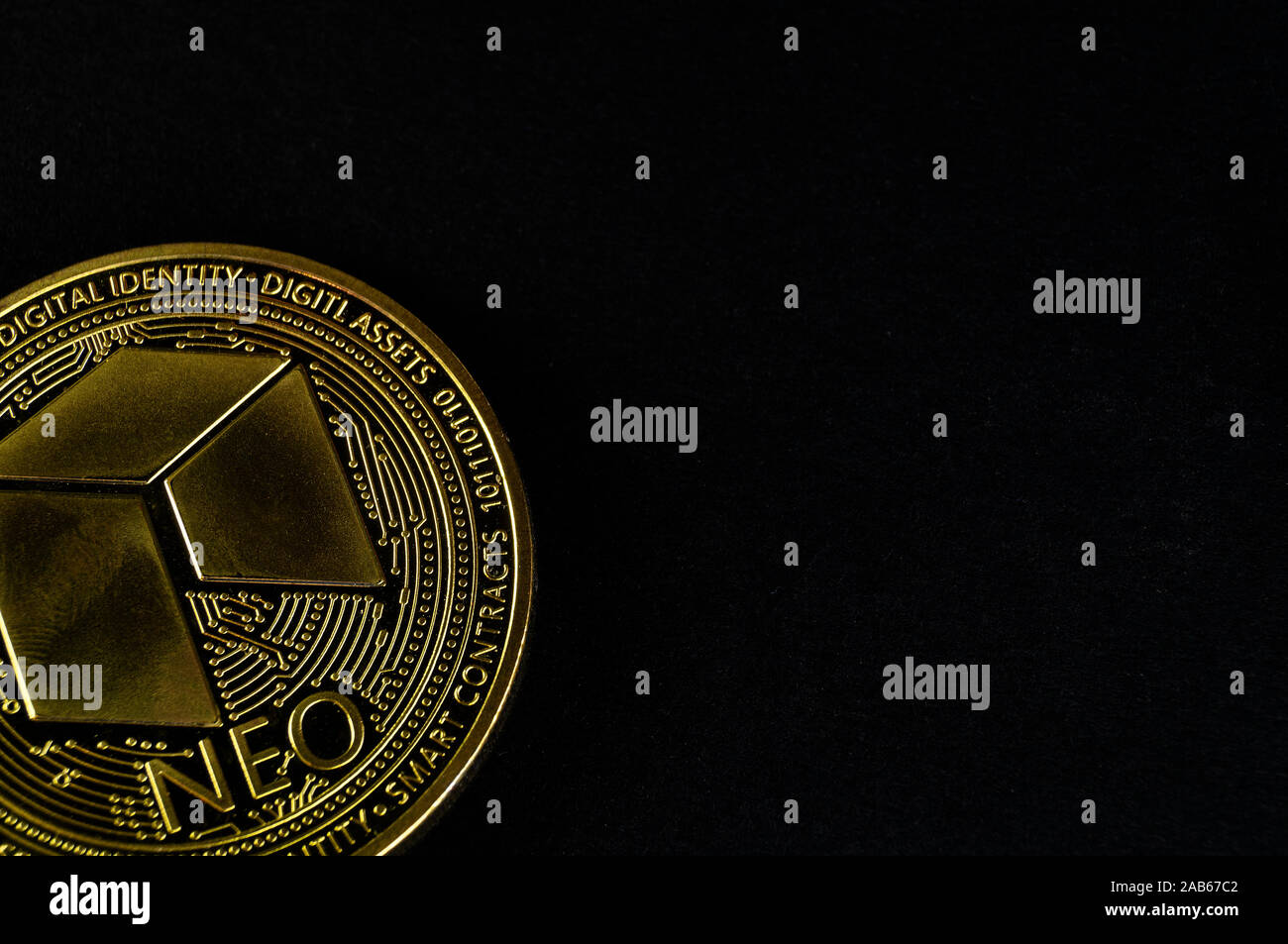 NEO è un moderno modo di scambio e di questa moneta crypto è un comodo mezzo di pagamento Foto Stock