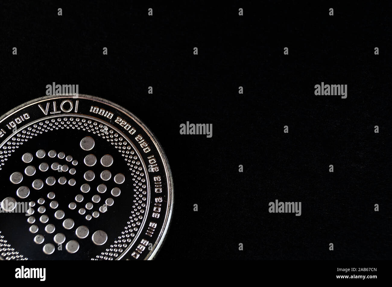 La iota è un moderno modo di scambio e di questa moneta crypto è un comodo mezzo di pagamento Foto Stock