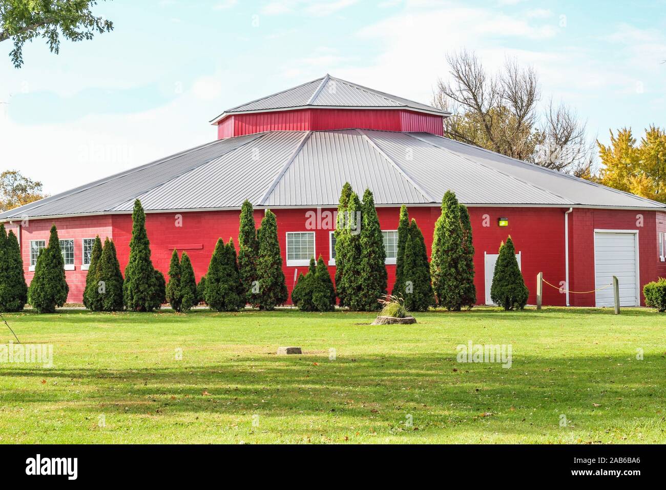Il centro civico a McFerren Park in Hoopeston, Illinois, Stati Uniti d'America Foto Stock