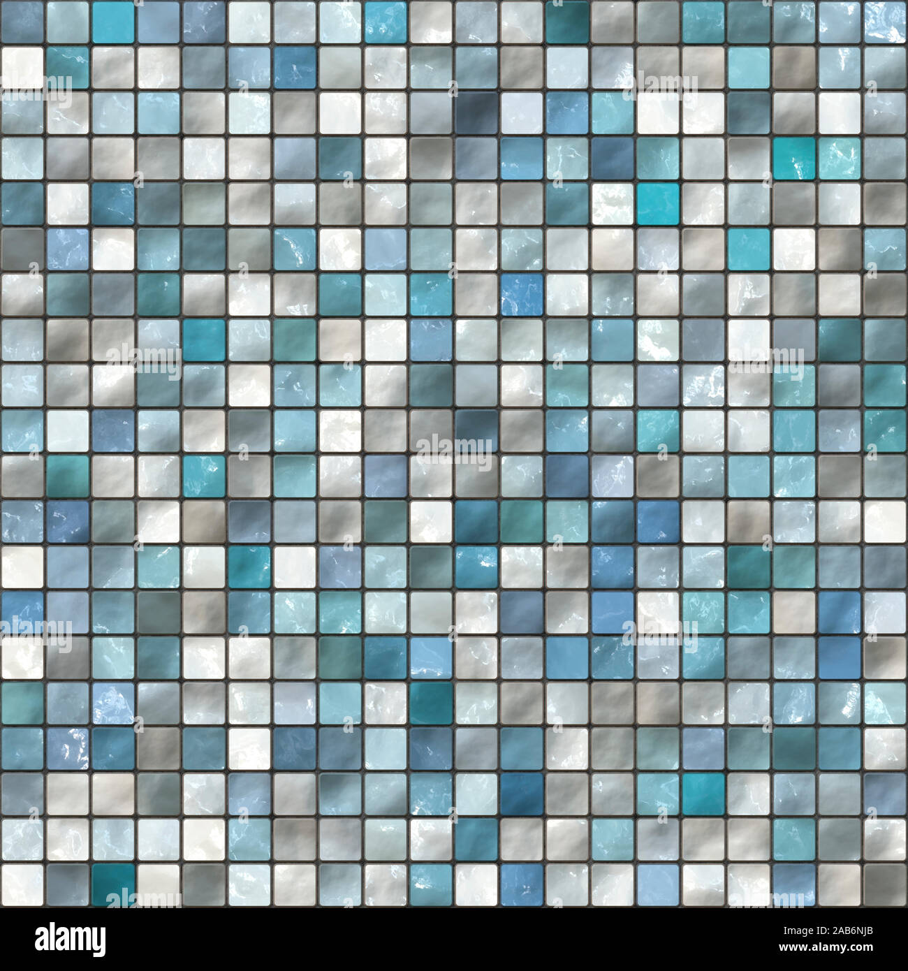 Una illustrazione di decorativ seamless piastrelle bagno Foto Stock