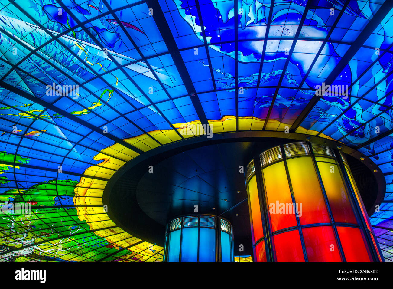 Il Duomo di luce nella stazione di Formosa Boulevard a Kaohsiung Taiwan Foto Stock