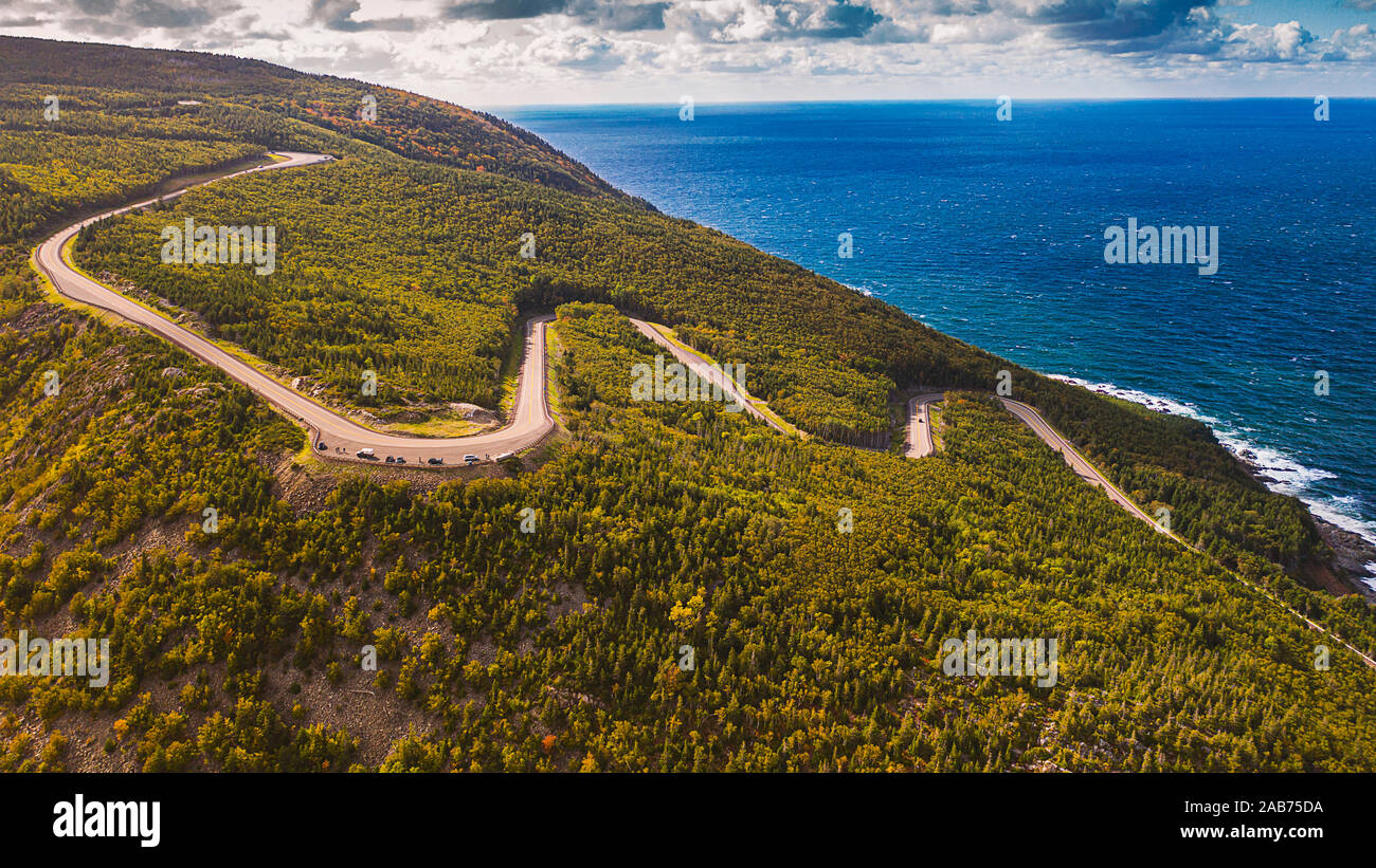 la bella strada Foto Stock