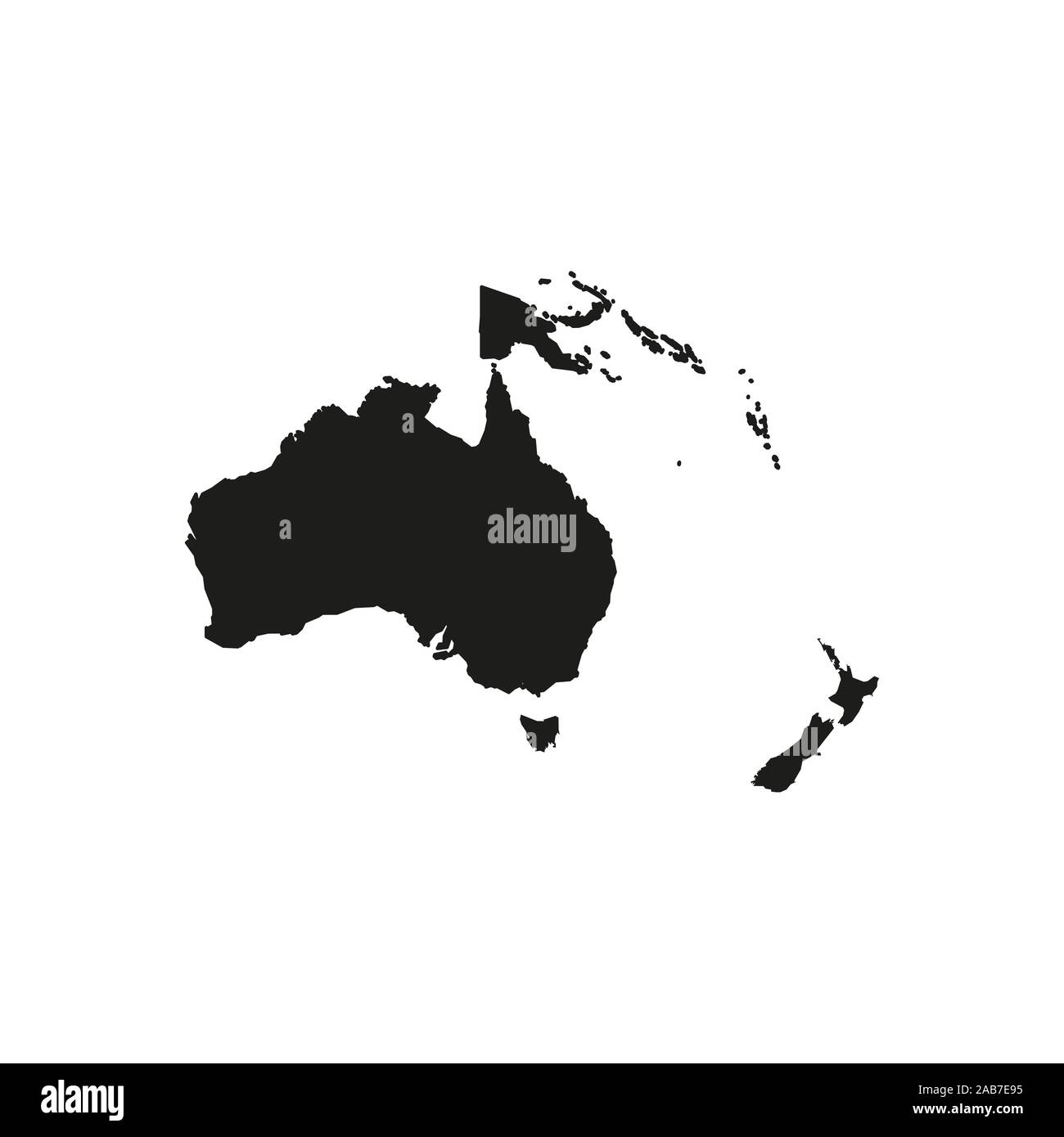 Australia mappa vettore, su sfondo bianco, illustrazione vettoriale. Illustrazione Vettoriale