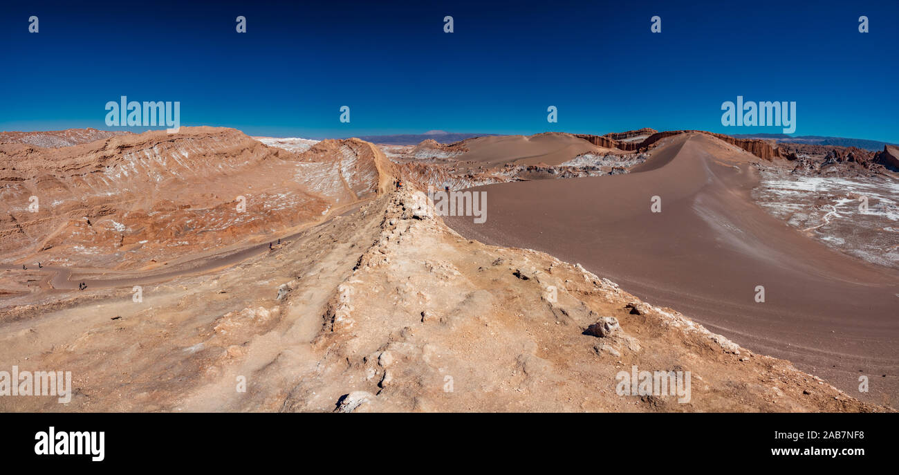 Le grandi dune gigapan nella Valle della Luna, Atacama Foto Stock