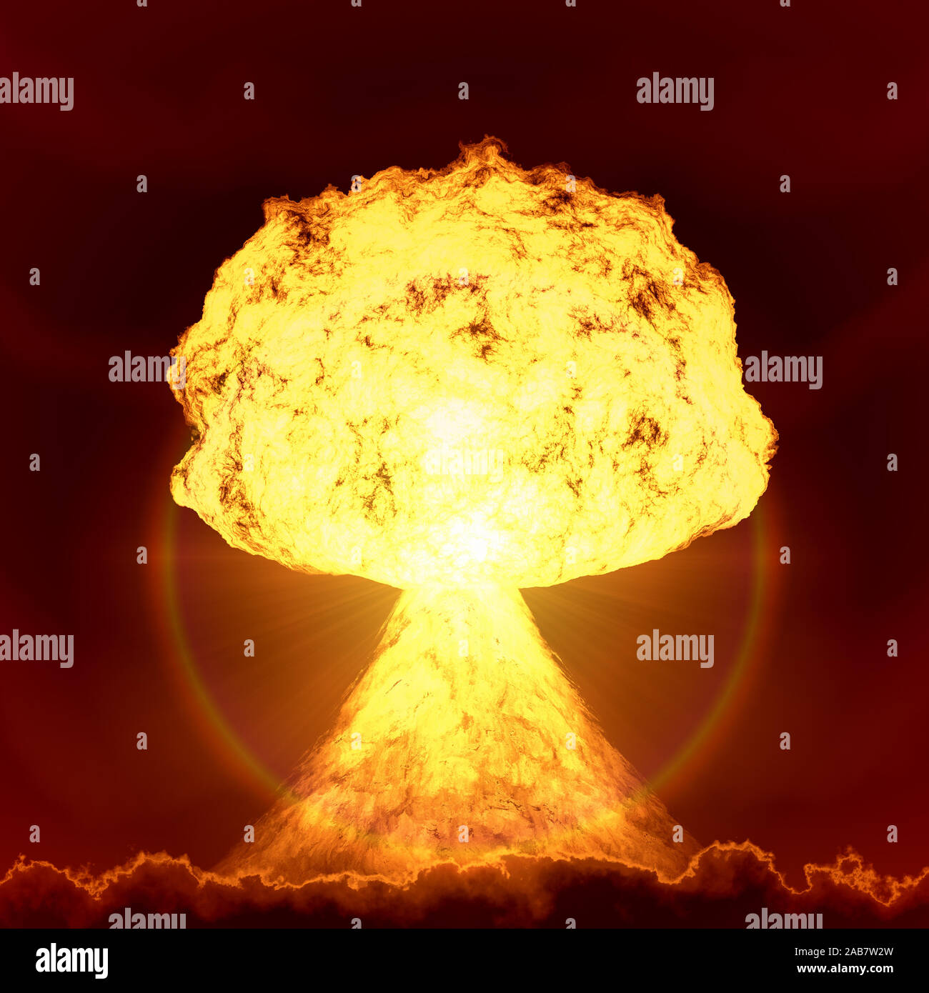 Esplosione einer Atombombe Foto Stock