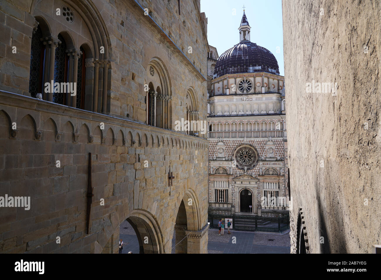 La Cappella Colleoni, Bergamo, Lombardia, Italia, Europa Foto Stock