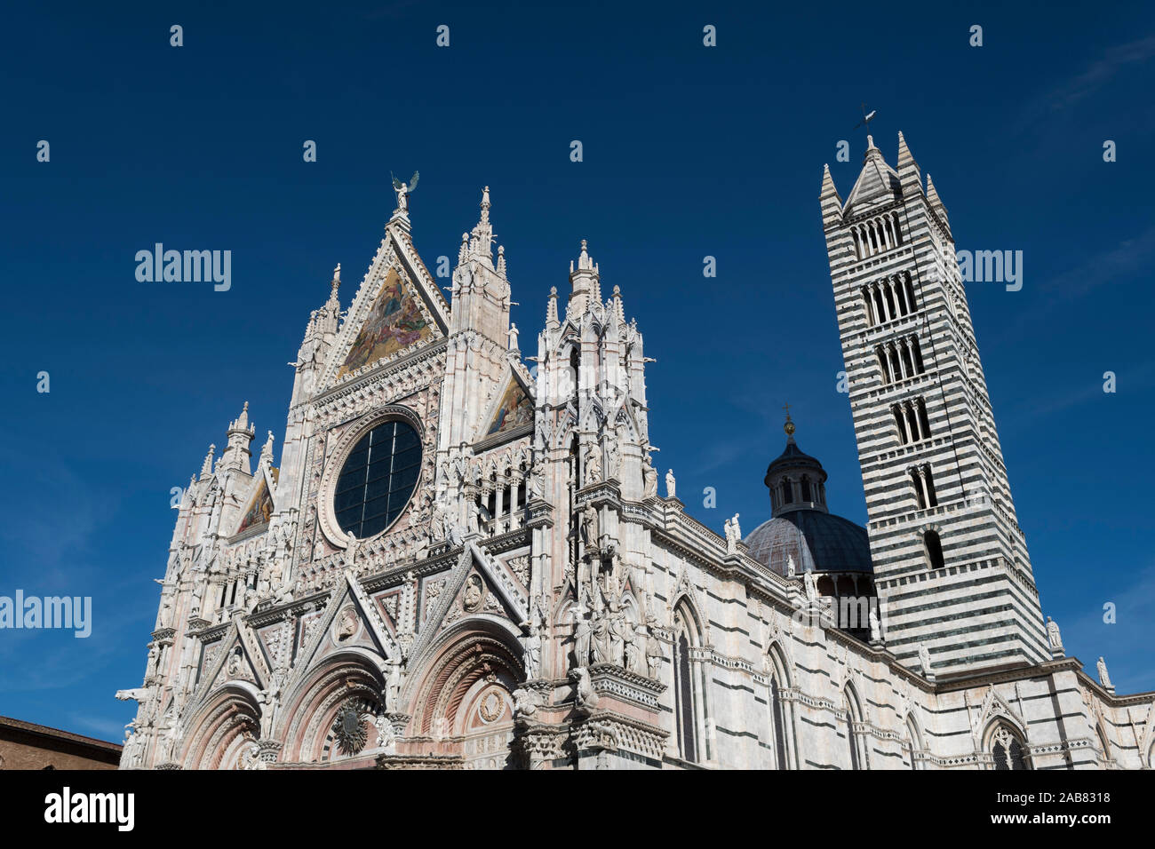 Il Duomo, la cattedrale di Siena, Sito Patrimonio Mondiale dell'UNESCO, Toscana, Italia, Europa Foto Stock