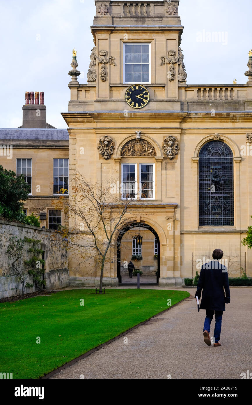 Trinity College di Oxford University. Foto Stock