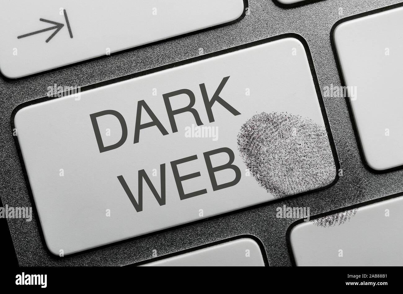Concetto di criminalità su internet, le immagini web scuro Foto Stock