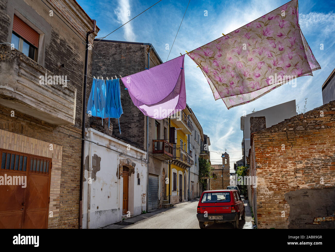 Portocannone, un villaggio di arbëreshë cultura in Molise Foto Stock