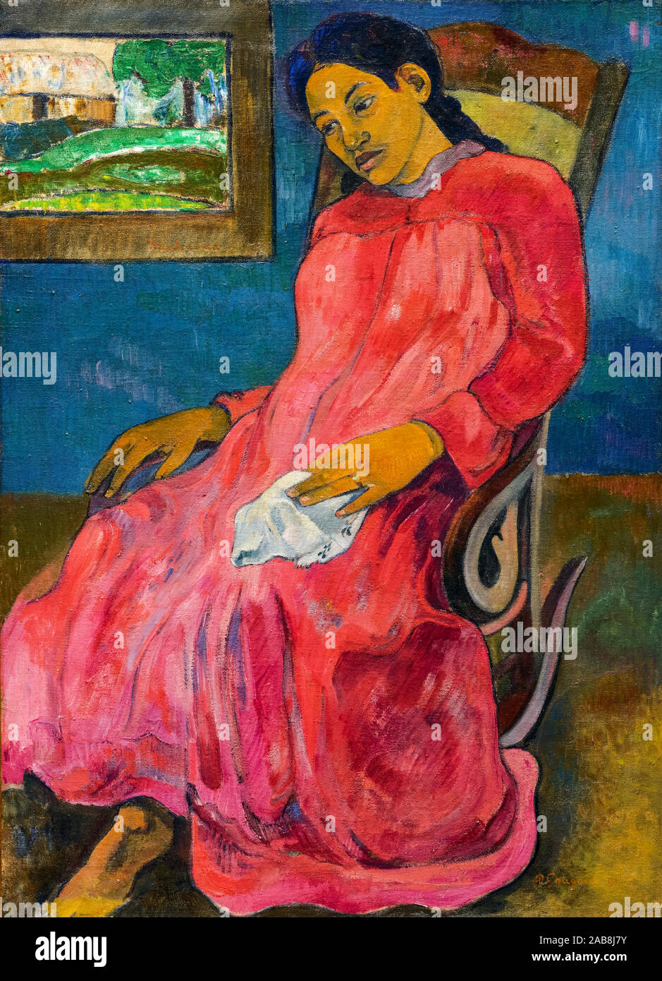 Paul Gauguin, Faaturuma (malinconico), pittura, 1891 Foto Stock