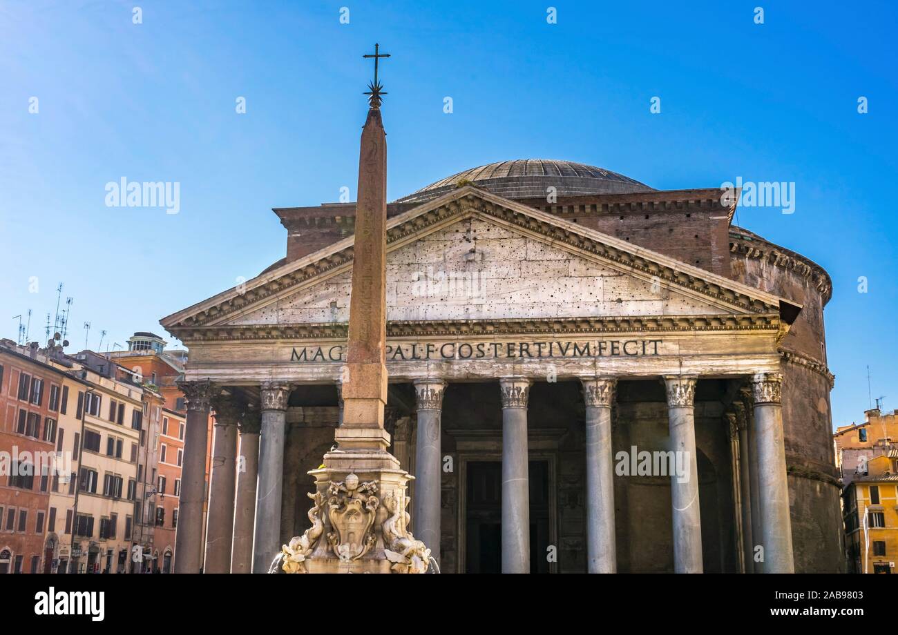 La Chiesa Più Antica Di Roma L'obelisco della fontana di piazza della rotonda immagini e fotografie
