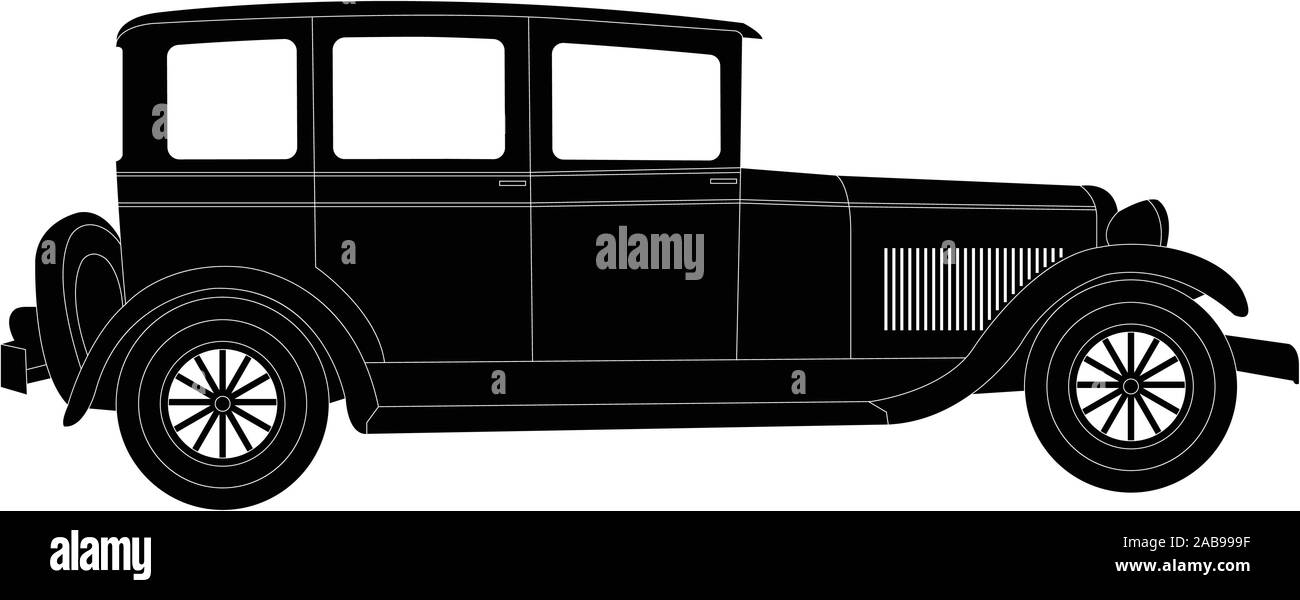 Old timer auto d'epoca - Illustrazione Vettore Illustrazione Vettoriale