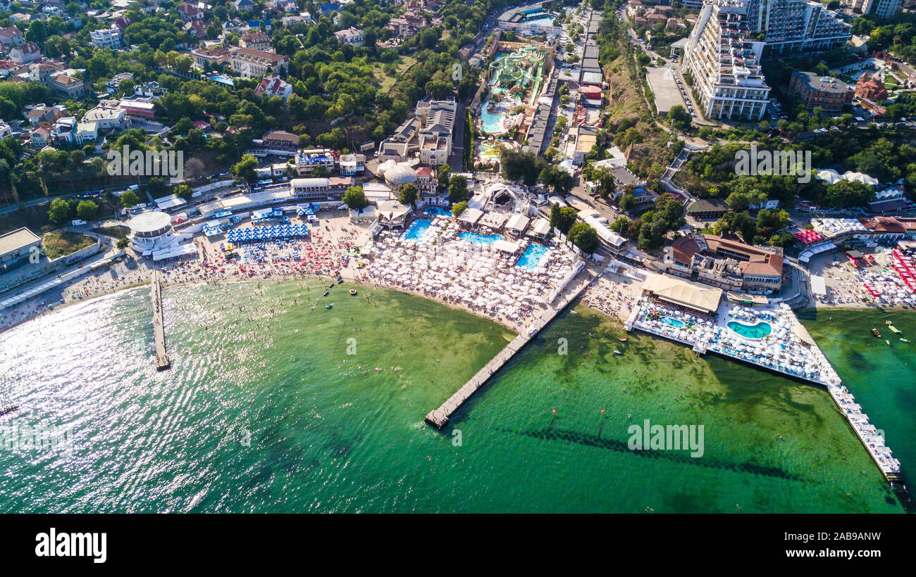 Vista aerea della città di Odessa centro storico della città in Ucraina Foto Stock