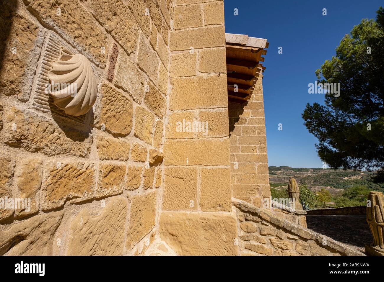 Ermita de Davalillo, siglo XVI, San Asensio, Logroño, La Rioja , Spagna, Europa. Foto Stock