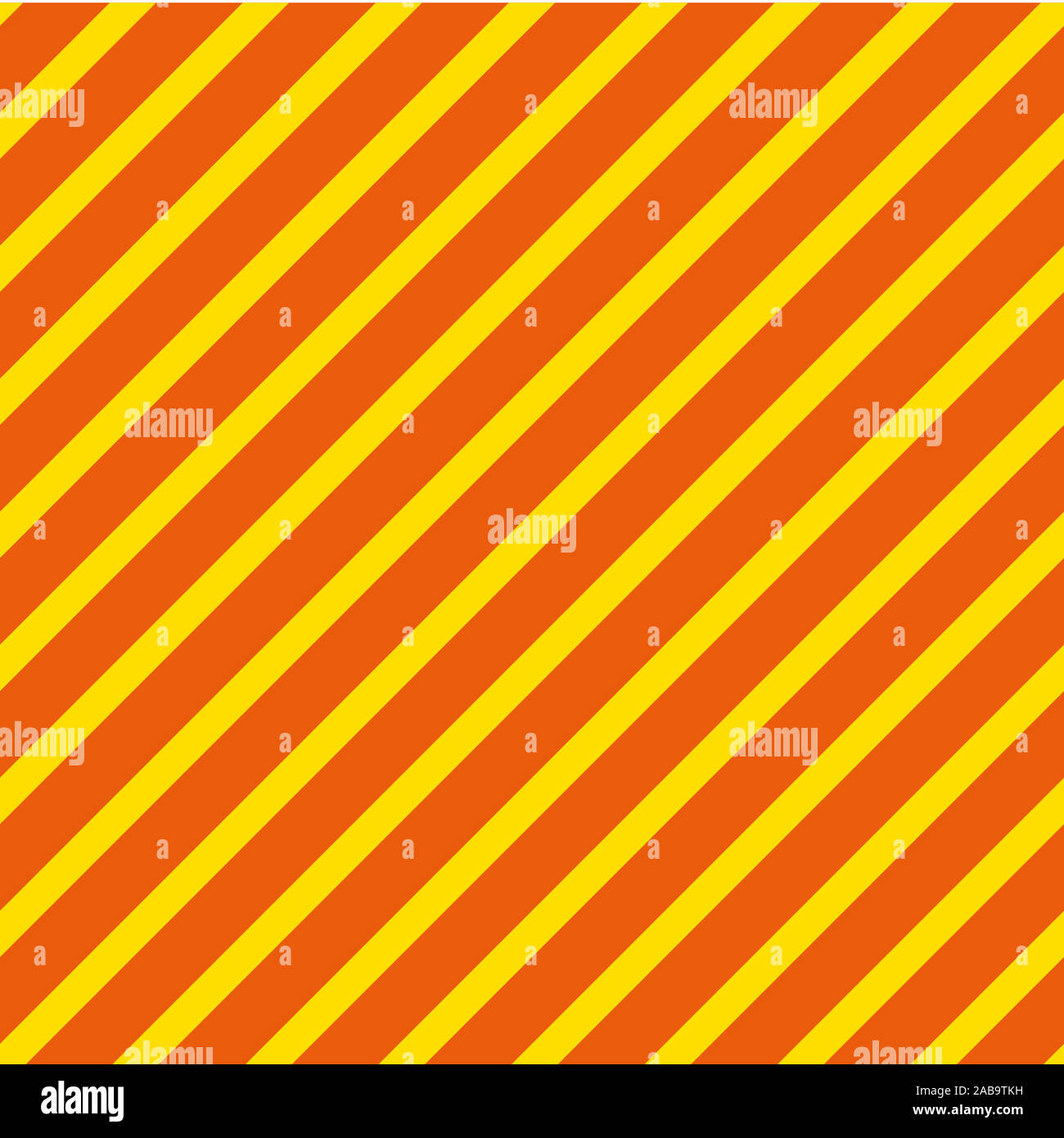 Arancio e giallo striscia diagonale pattern - Vettore Foto Stock