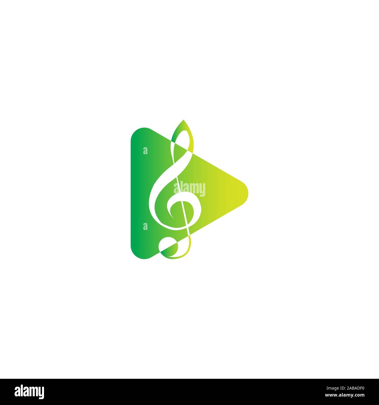 Vettore icona Riproduci. Video applicazione icona modello di progettazione. Lettore musicale. Line art. Carta collezione origami. Icona applicazione design per telefono. Materia Foto Stock