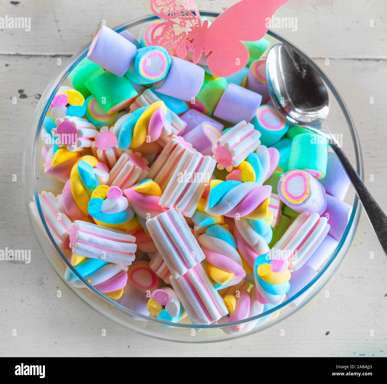 Colorate varietà marshmallow USA classic gioventù candy Foto Stock