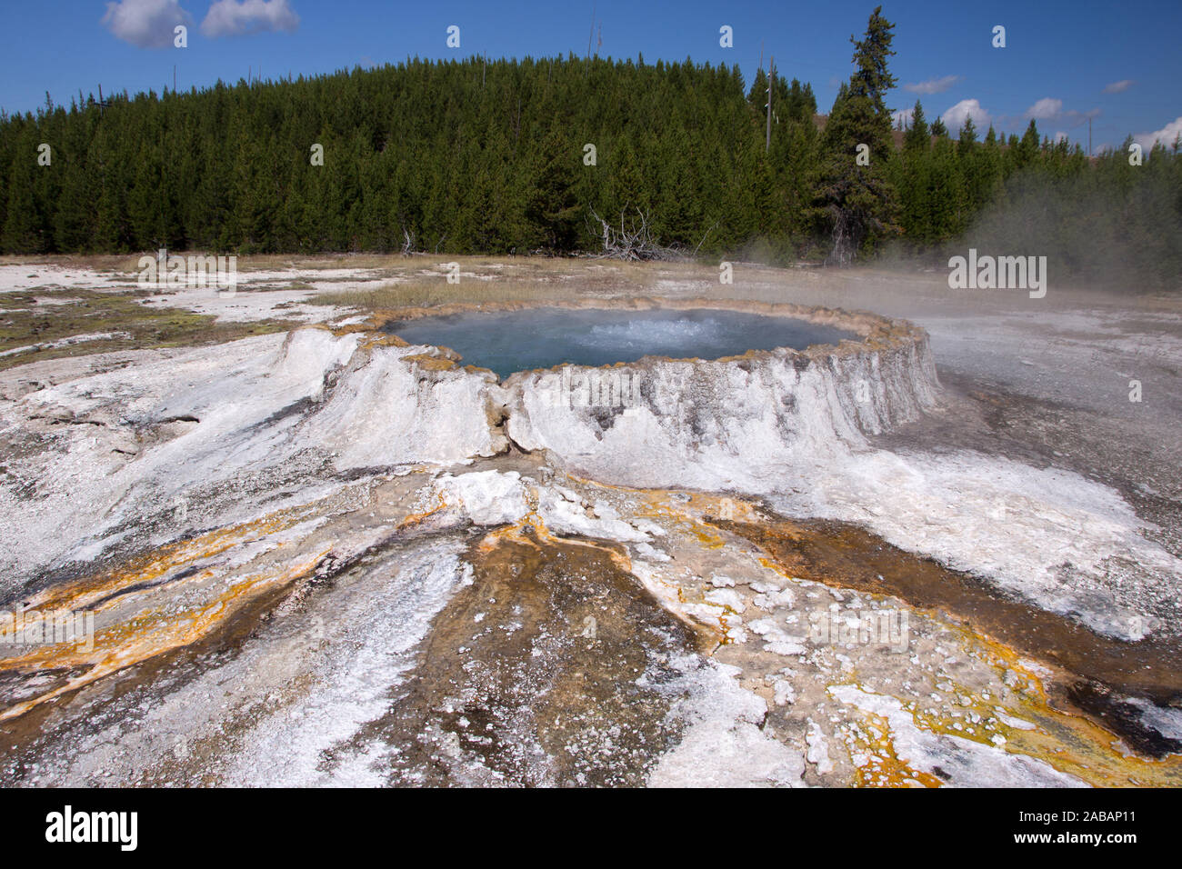 Aufnahme im Nationalpark Yellowstone, Utah, Stati Uniti d'America, IM OKTOBER. Foto Stock