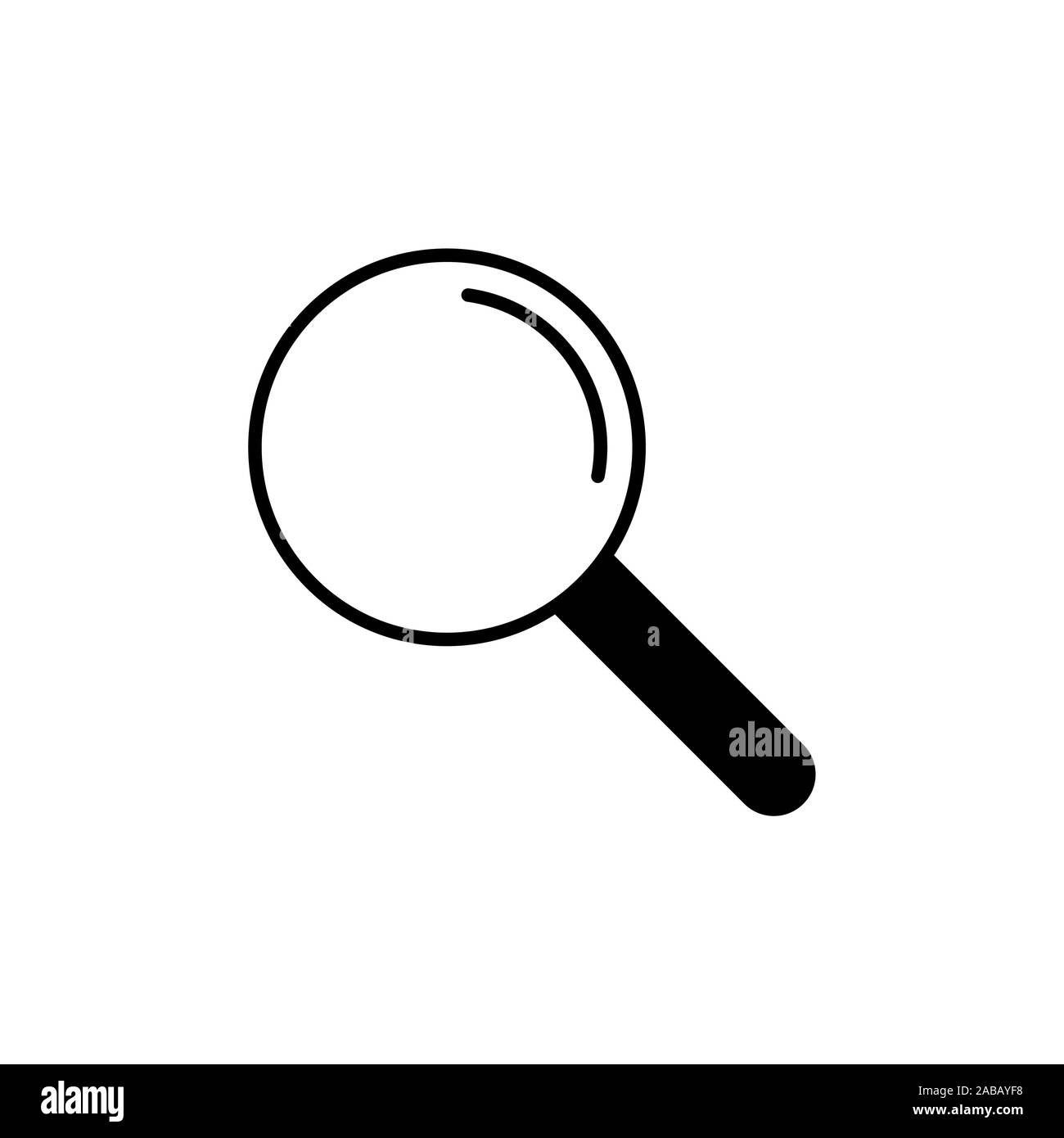 Lente di ingrandimento icona vettore Illustrazione Vettoriale