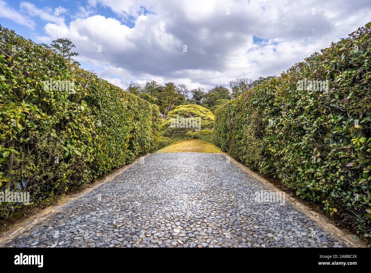 Katsura Villa Imperiale e giardini, Kyoto, Giappone Foto Stock