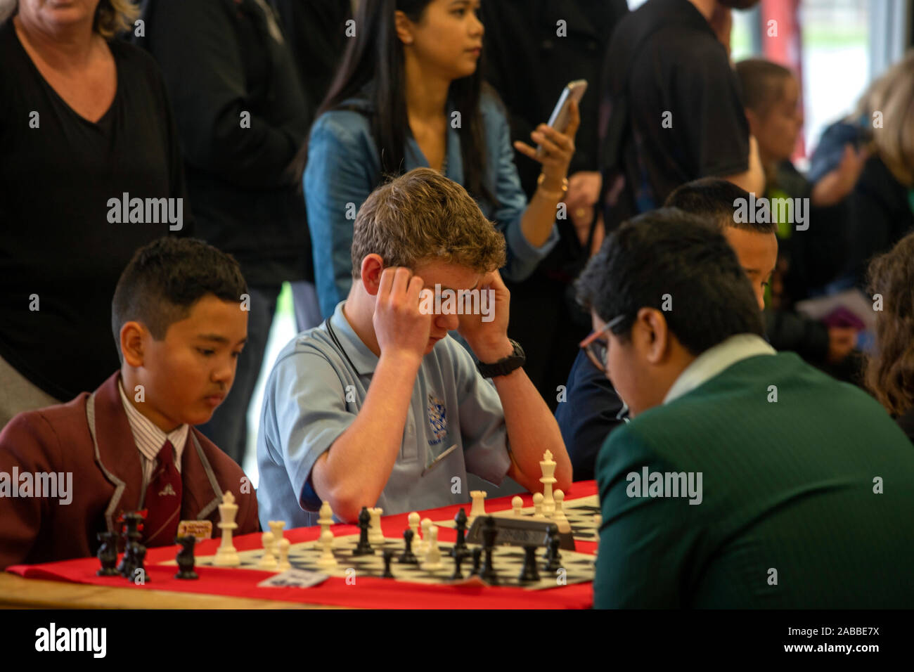 Nazionale junior campionato di scacchi, Christchurch, Nuova Zelanda Foto Stock