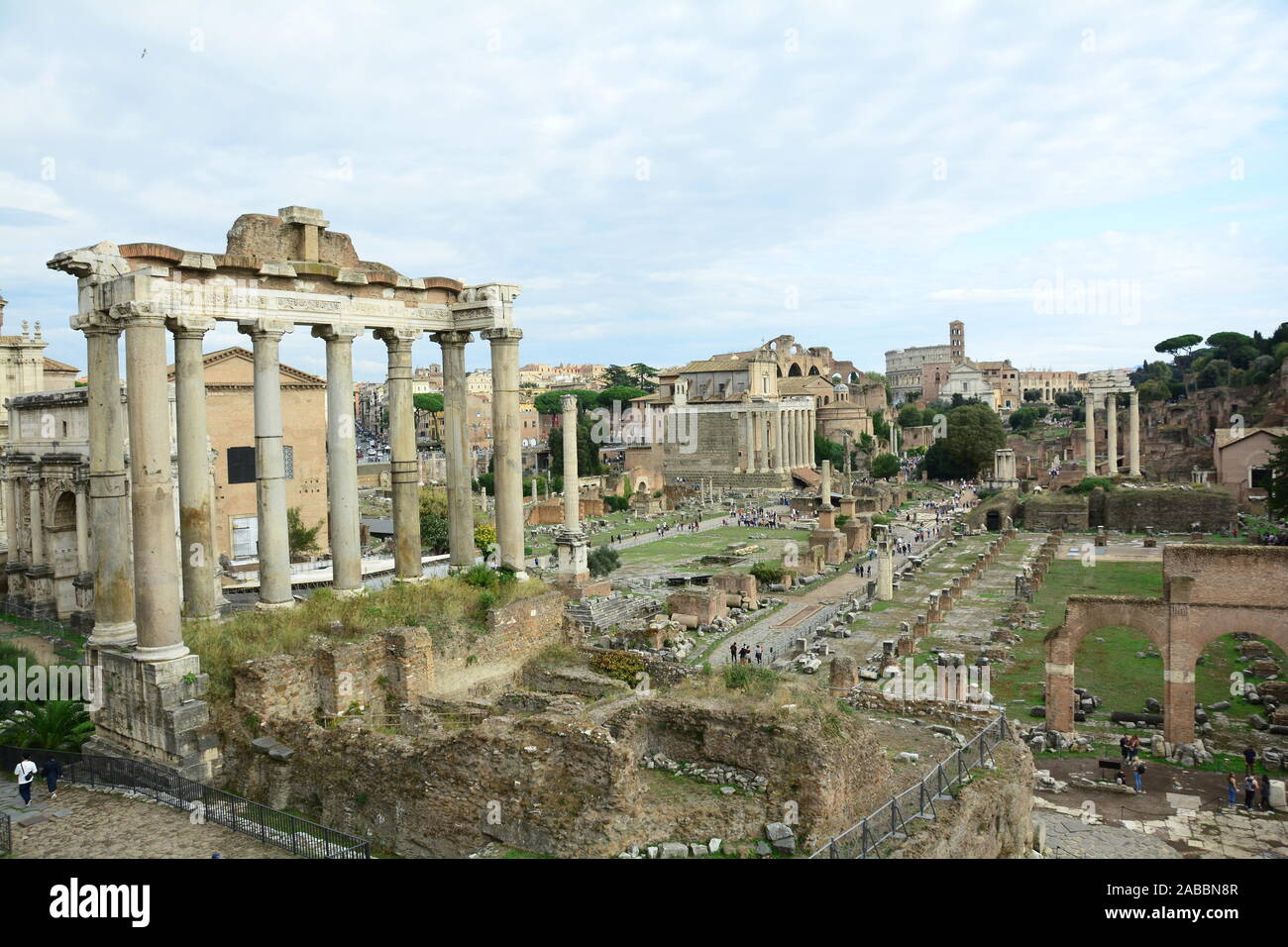 Foro Romano a Roma Italia, una vera meraviglia del mondo Foto Stock